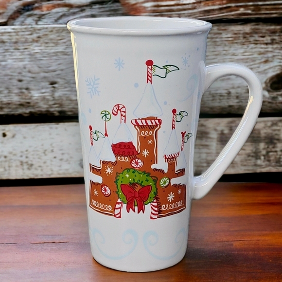 Starbucks Disney Parks Gingerbread Castle Latte Mug. 16fl.oz Retired - Picture 1 of 10